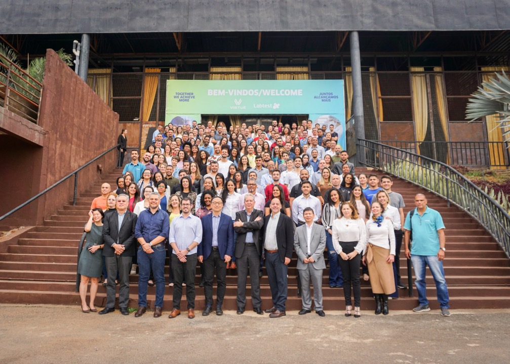 photos of virtuedx and labtest employee on acquisition day